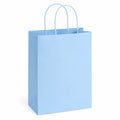 Papiertasche 32 x 12 x 40 cm Hellblau mit Papierkordelgriffen für Geschenke