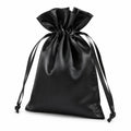 Satinbeutel 20 x 15 cm Schwarz mit Kordelzug zur Geschenkverpackung